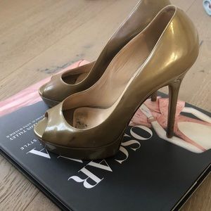 Jimmy Choo Peeptoe platform pump